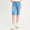 Bermuda skinny en jean denim double stone femme