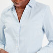 Chemise manches longues bleu ciel femme