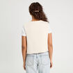 Veste matelassée nouée ecru femme