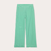Pantalon large 7/8ème vert émeraude femme