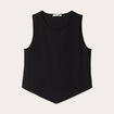Débardeur cropped noir femme