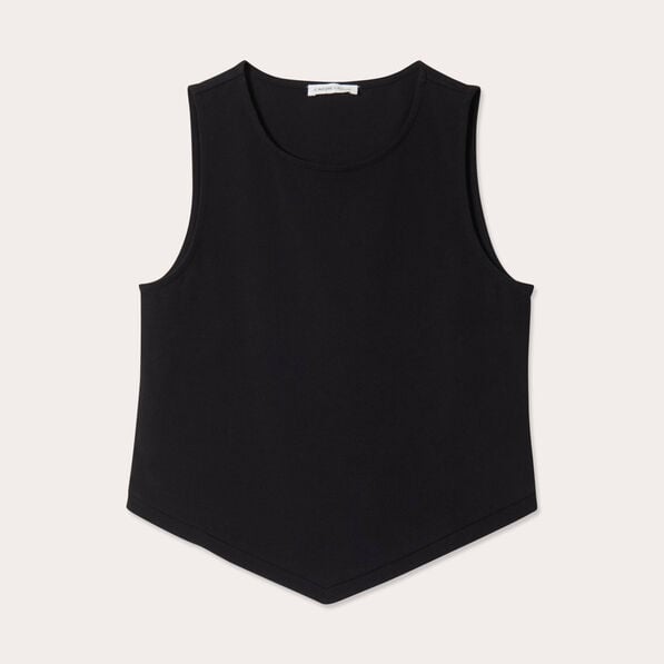 debardeur cropped noir femme Débardeur cropped noir femme