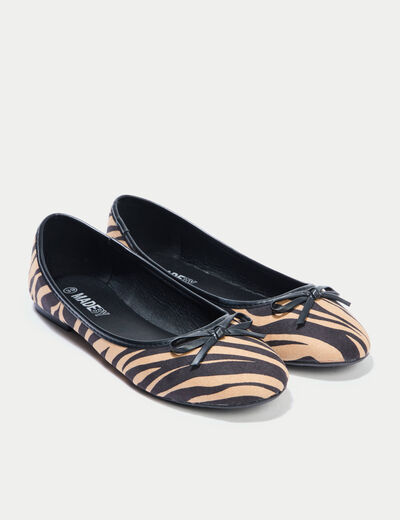 Ballerines marron femme