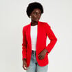 Veste blazer cintr&eacute;e rouge femme
