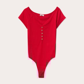 body manches courtes rouge femme Body manches courtes rouge femme