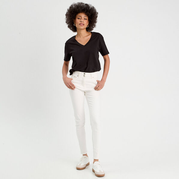 jeans skinny 5 poches ecru femme Jeans skinny 5 poches ecru femme