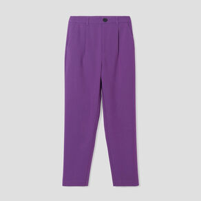 pantalon city carotte violet fonce femme Pantalon city carotte violet foncé femme