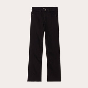 Jeans flare 7/8ème denim noir femme