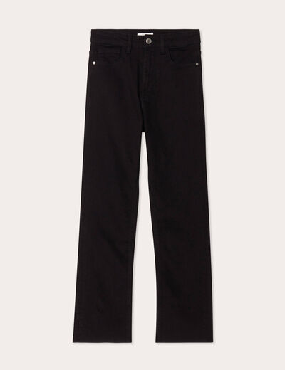 Jeans flare 7/8ème denim noir femme