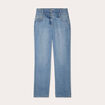 Jeans large denim double stone femme