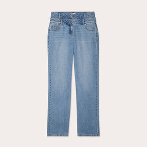jeans large denim double stone femme Jeans large denim double stone femme