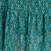 Robe longue évasée ceinturée vert femme
