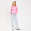 Pull col bateau rose femme