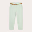 Pantalon chino 7/8ème vert pastel femme