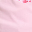 Top ajust&eacute; col rond manches courtes rose poudr&eacute;e femme