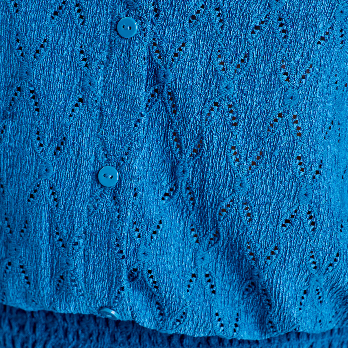 Blouse manches courtes bleu canard femme