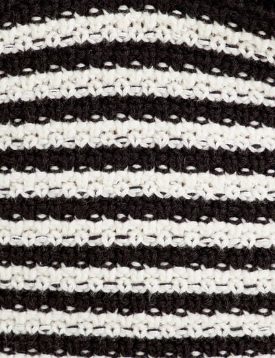 Débardeur crochet cropped noir femme