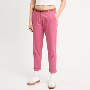 pantalon chino 78eme vieux rose femme Pantalon chino 7/8ème vieux rose femme
