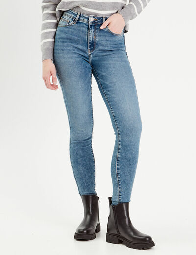 Jeans skinny push-up denim bleach femme