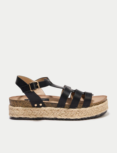 Sandales noir femme