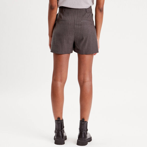 Short city droit gris femme