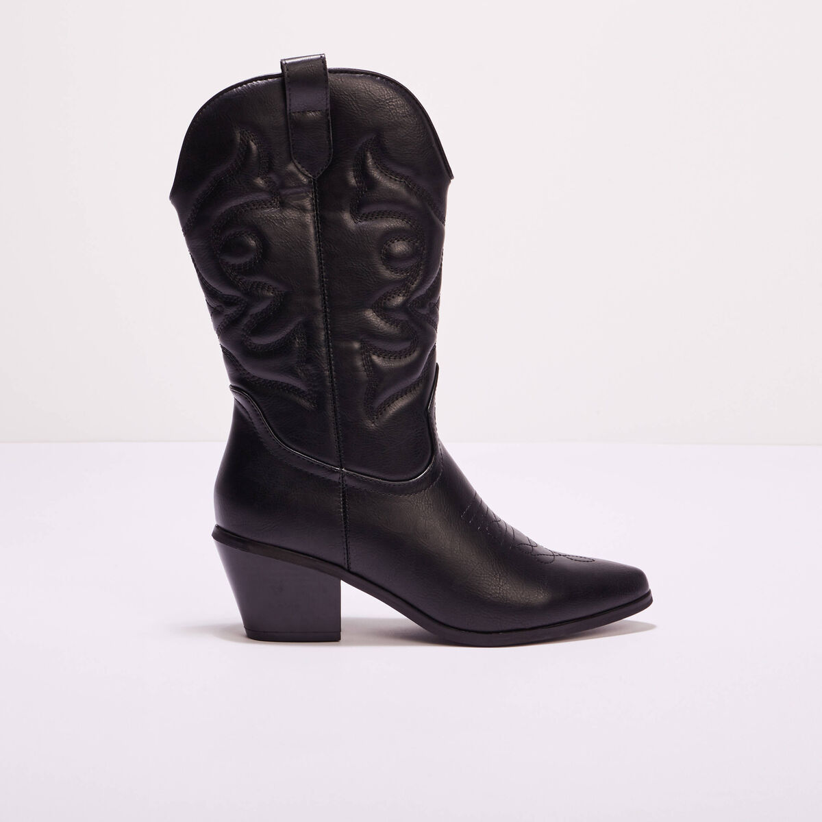 Bottes esprit western noir femme