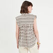 Chemise sans manches blanc femme