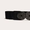 Ceinture élastiquée noir femme
