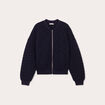 Veste matelassé zippé bleu marine femme