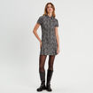Robe droite zippée noir femme