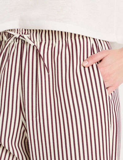 Pantalon large noir femme