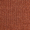 Robe pull droite col rond marron femme