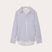Chemise manches longues bleu marine femme