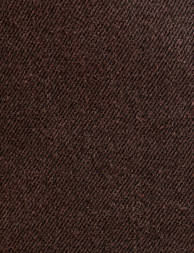 Salopette droite en jean marron foncé femme