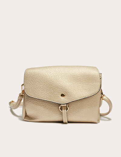 Sac à rabats couleur or femme