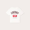 T-shirt manches courtes ecru femme