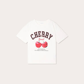 T-shirt manches courtes ecru femme