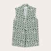 Blouse sans manches blanc femme