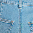 Combishort en jean denim bleach femme