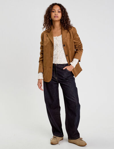 T-shirt manches longues sable femme