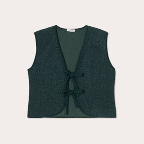 gilet sans manches polaire vert fonce femme Gilet sans manches polaire vert foncé femme