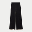 Pantalon large taille standard noir femme