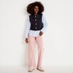 Jean bootcut taille haute rose clair femme