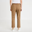 Pantalon chino 7/8&egrave;me beige femme