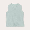 Blouse sans manches vert olive femme