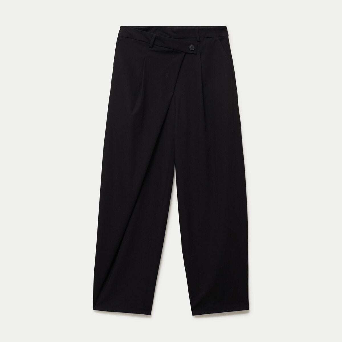 Pantalon bootcut taille basse noir femme