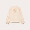 Blouse manches longues ecru femme