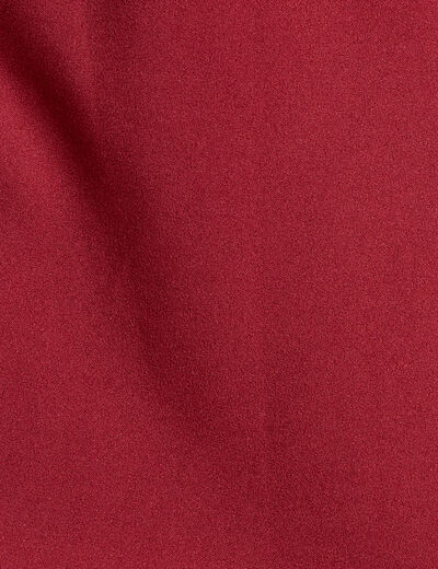 Veste blazer manches 3/4 bordeaux femme