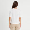 T-shirt manches courtes blanc femme