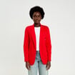 Veste blazer cintr&eacute;e rouge femme